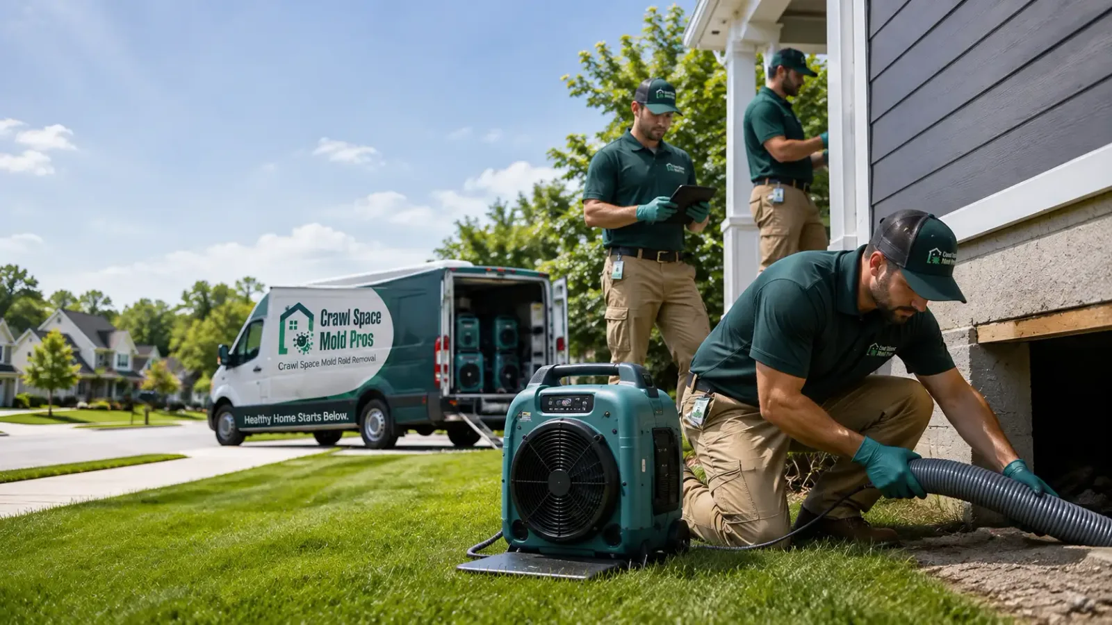 Crawl Space Mold Removal in Hull, IA